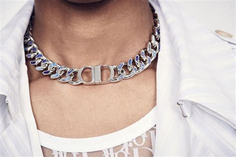 mens dior necklace|christian dior men's necklace.